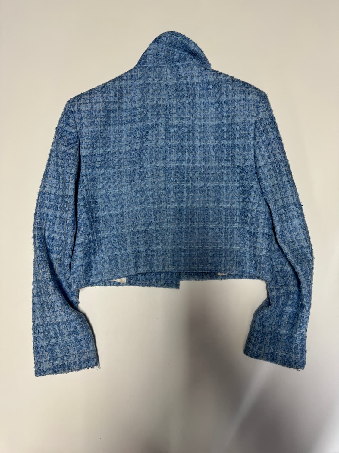 여성 자라 ZARA 스트럭처 크롭 트위드 자켓 S 상품이미지3