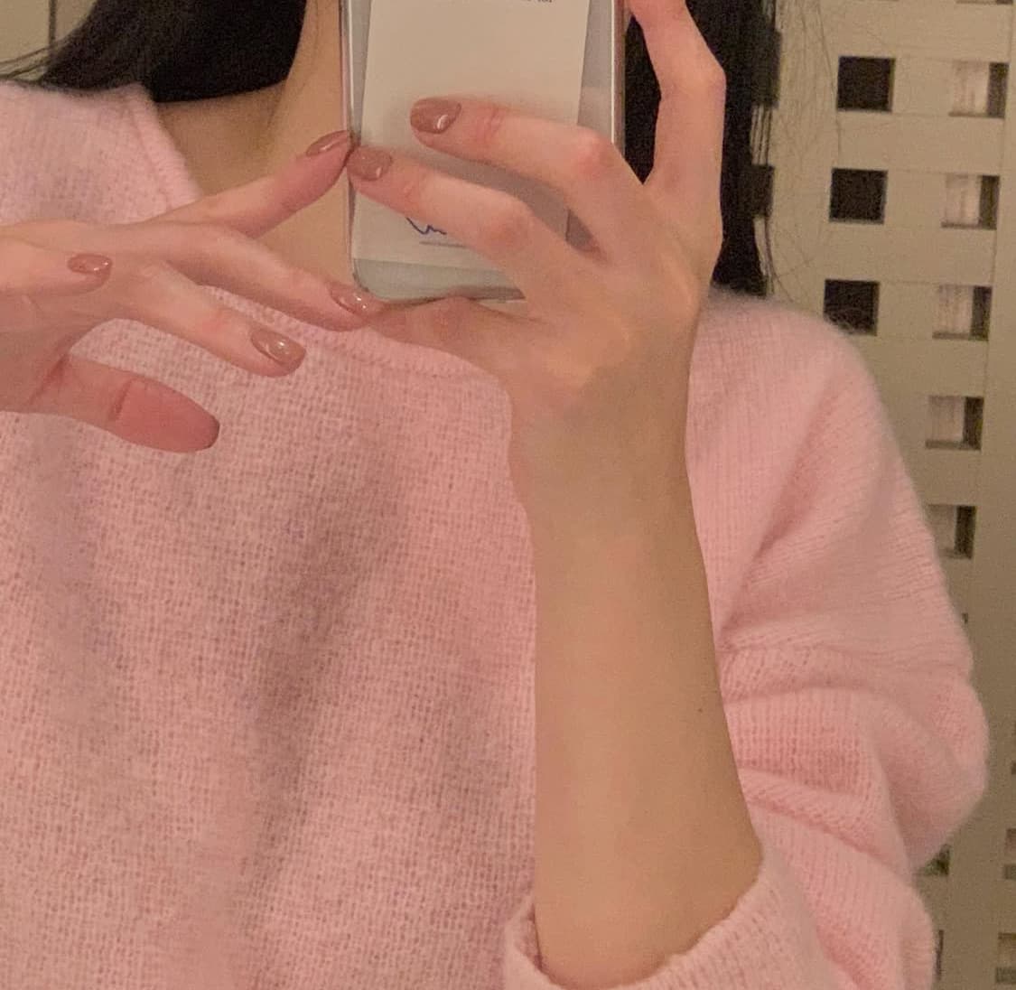 웨어웨더 키트모헤어 니트 핑크 상품이미지1