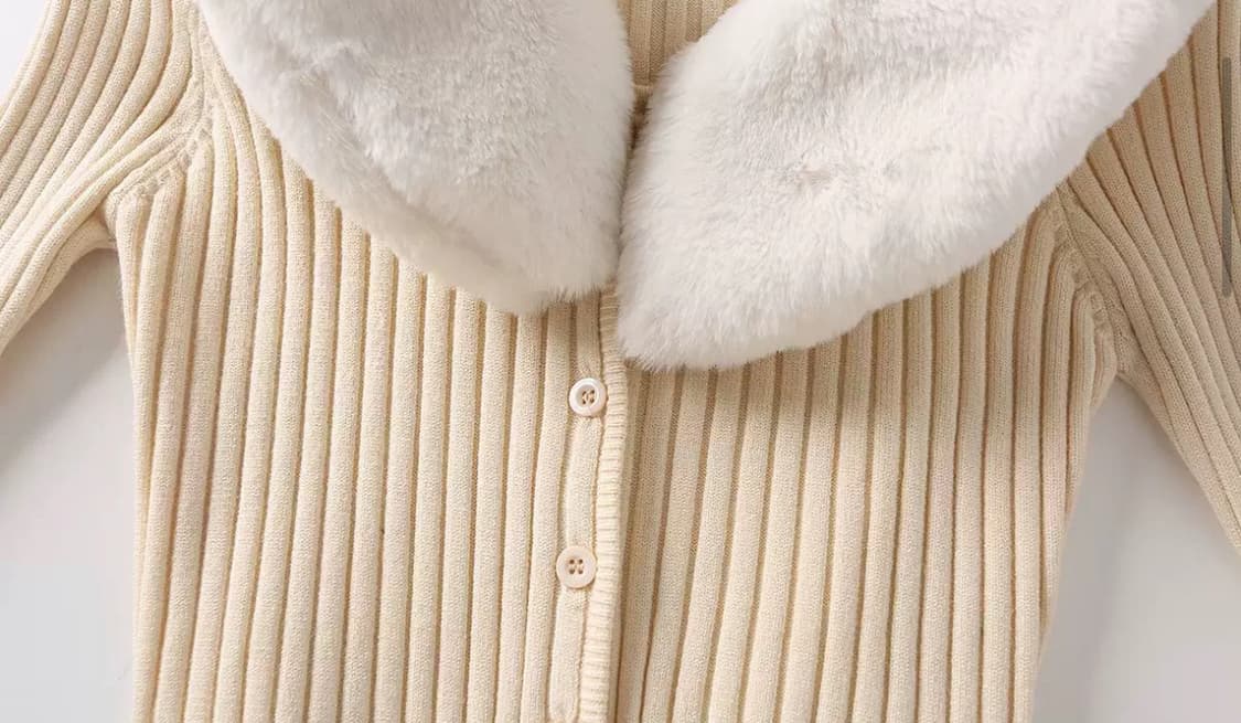 히메갸루 퍼트리밍 가디건 (퍼 탈부착 가능) 상품이미지3