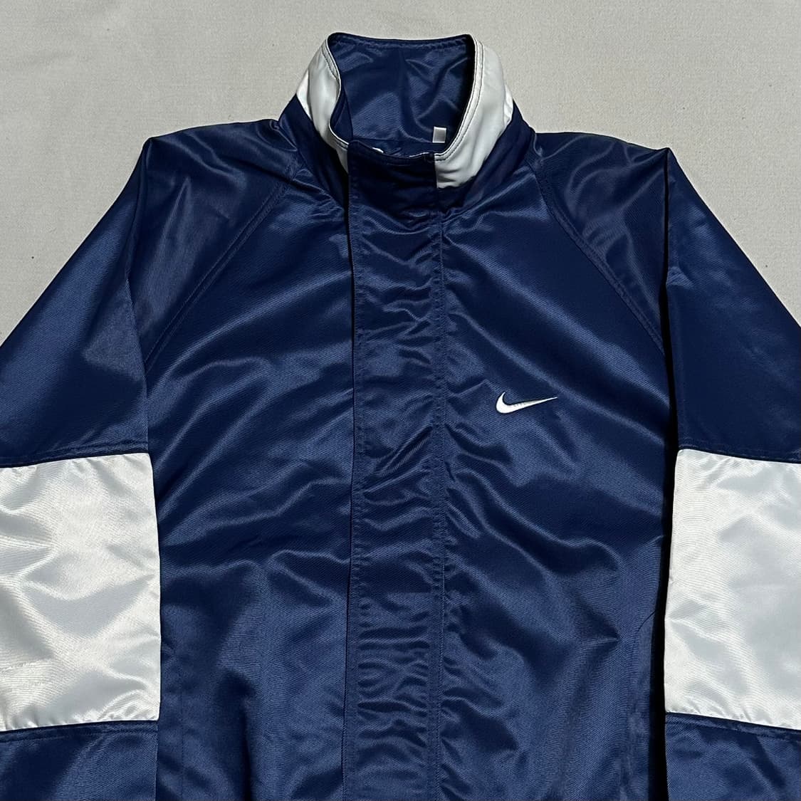 M 새상품 90‘s 나이키 사틴 올드스쿨 네이비 바람막이 상품이미지1
