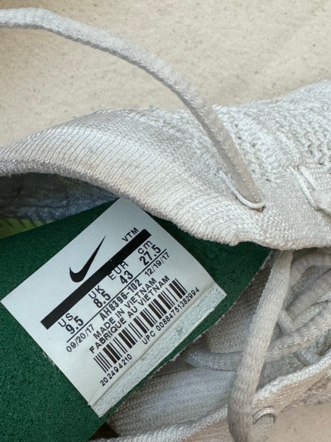 나이키 플라이니트 트레이너 흰색 275mm 상품이미지7