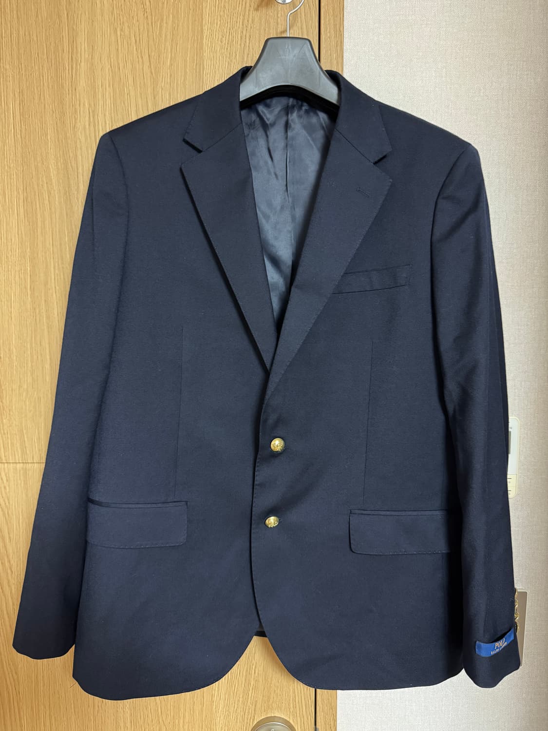 [새상품]폴로 랄프로렌 네이비 금장 개버딘 블레이저 (42R) 상품이미지1