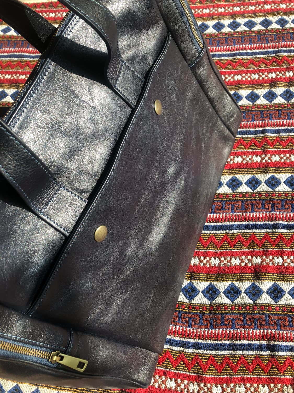 이탈리아 빈티지 네이비 브리프케이스 상품이미지9