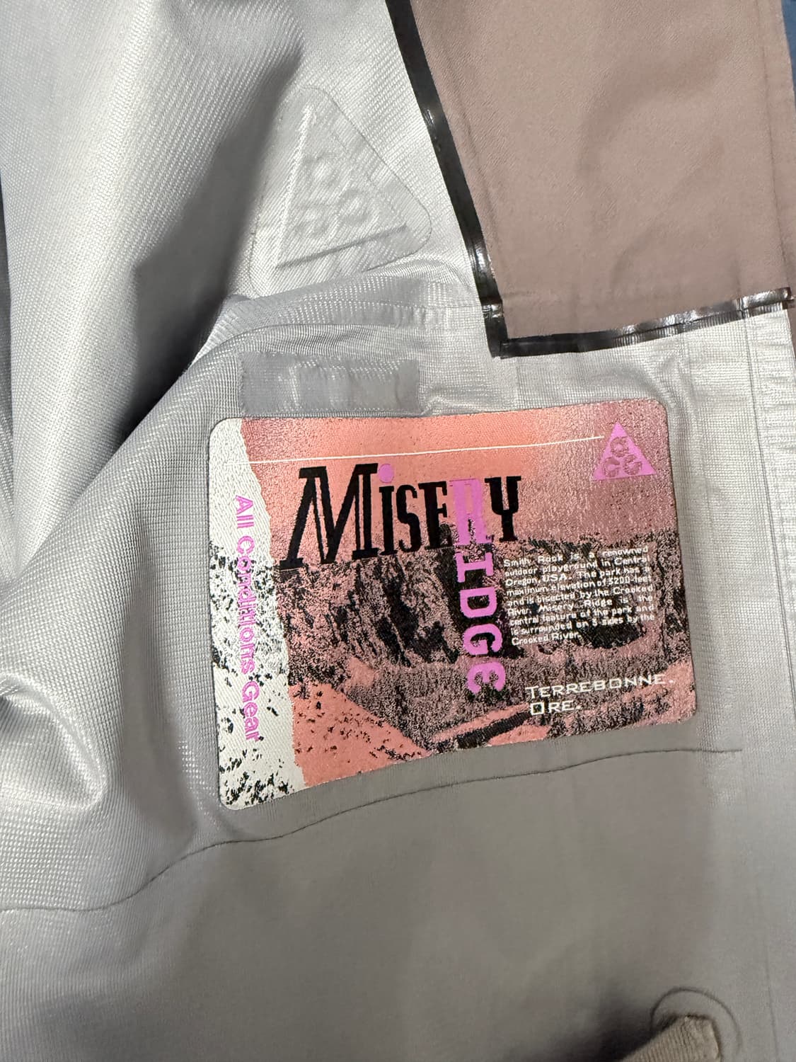 (XXL)ACG 스톰핏 ADV 고어텍스 미저리 릿지 자켓 아이언 스톤 상품이미지3