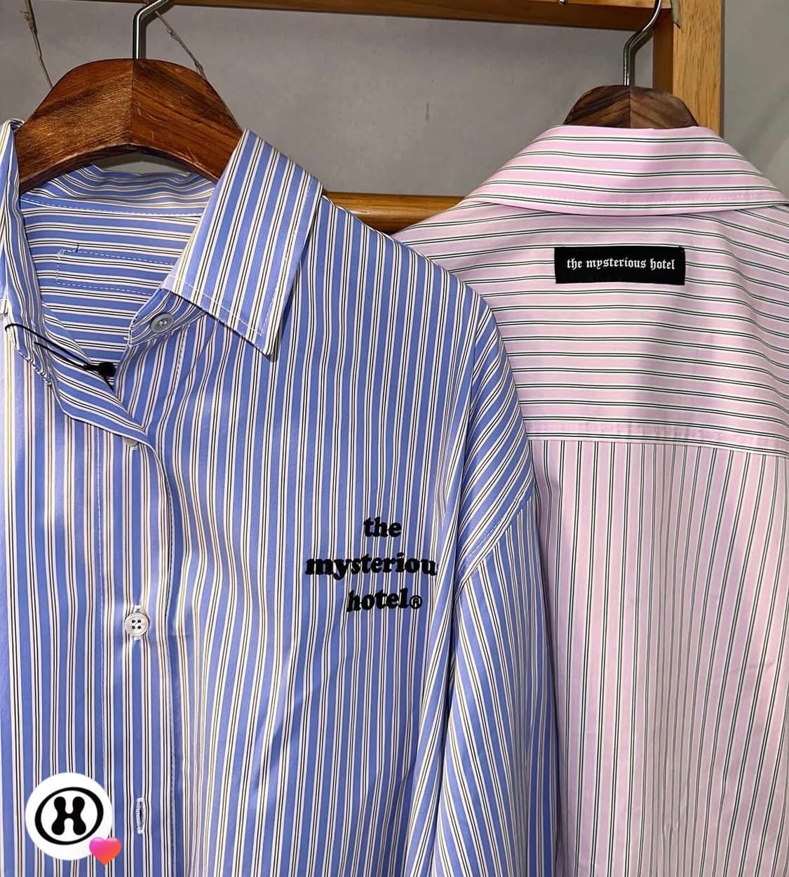 더미스테리어스호텔 스트라이프 셔츠 상품이미지2