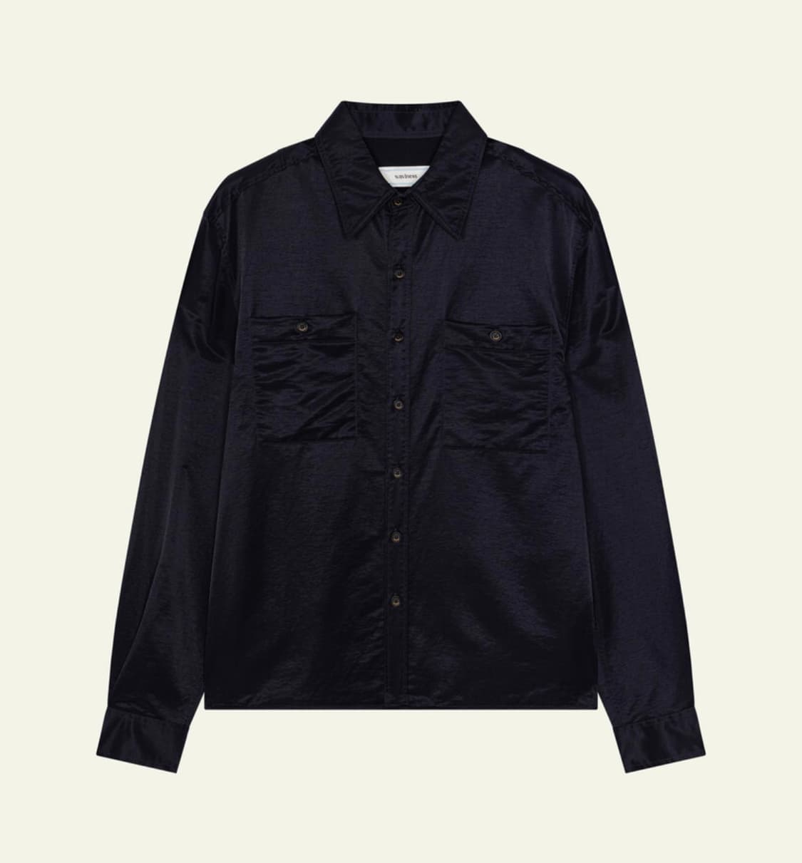 웨이비니스 Shuttered Two Pocket Shirts 네이비 2 상품이미지1