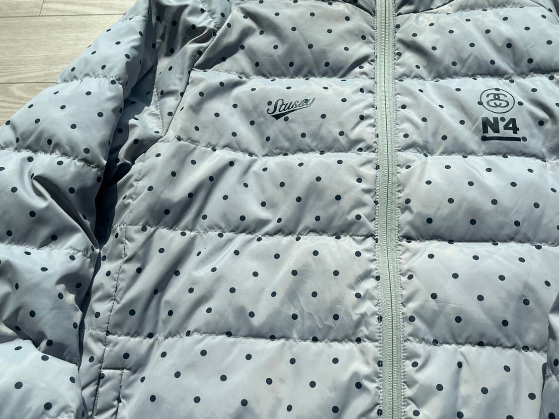희귀))) 스투시 도트 땡땡이 경량 패딩 상품이미지3