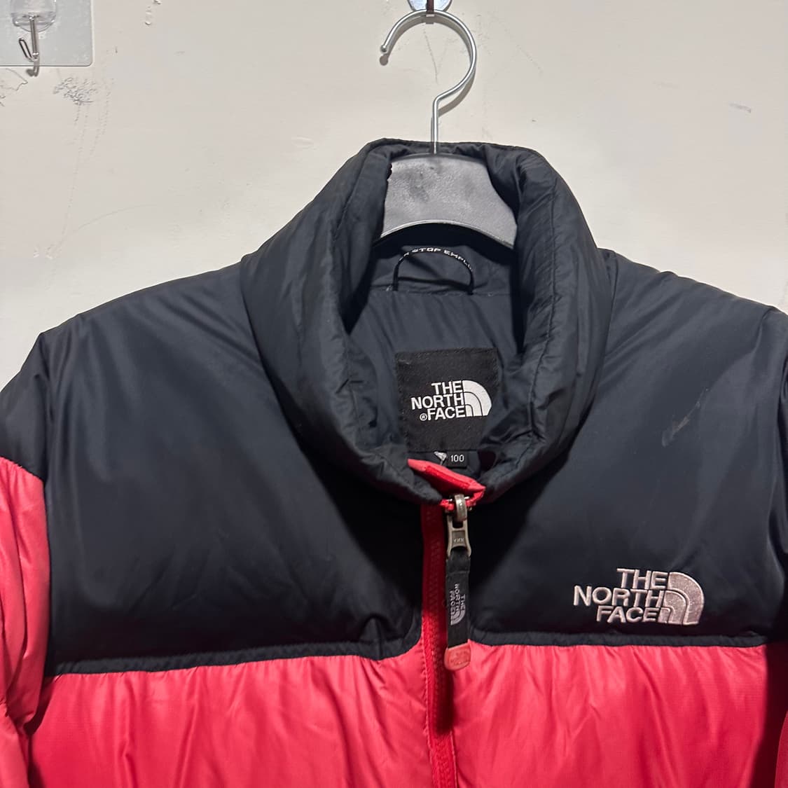 노스페이스 눕시 레드 패딩 상품이미지2