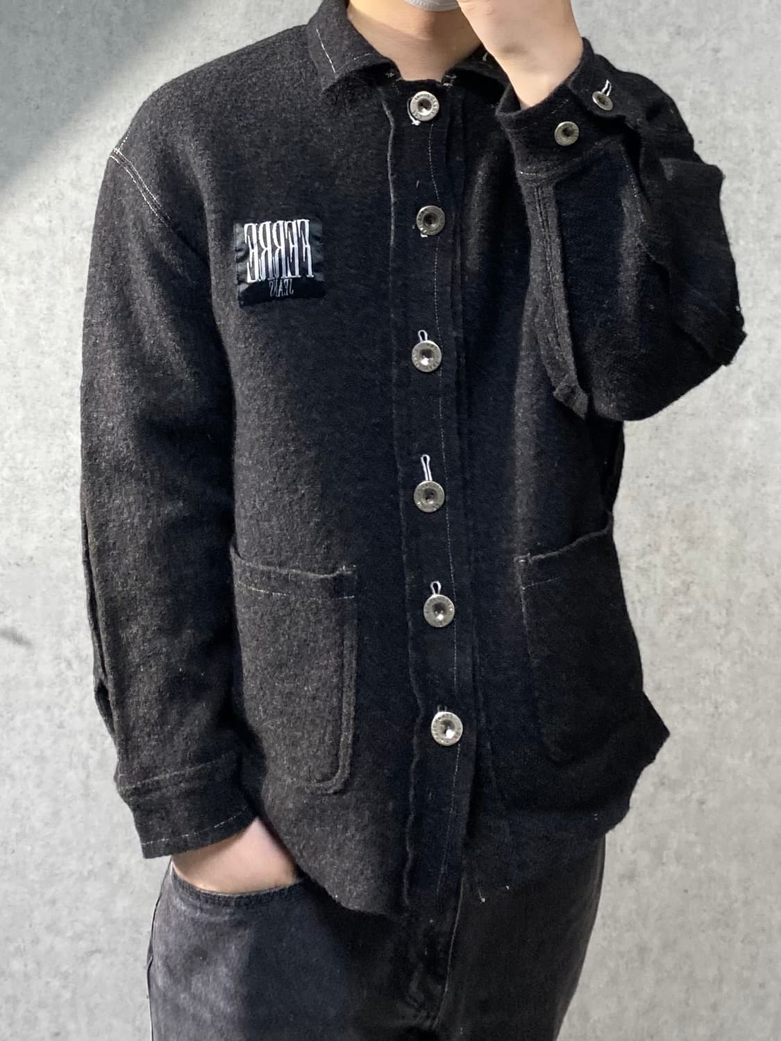 [100]90s 지안프랑코페레 아카이브 리버스 울 셔츠자켓 상품이미지10