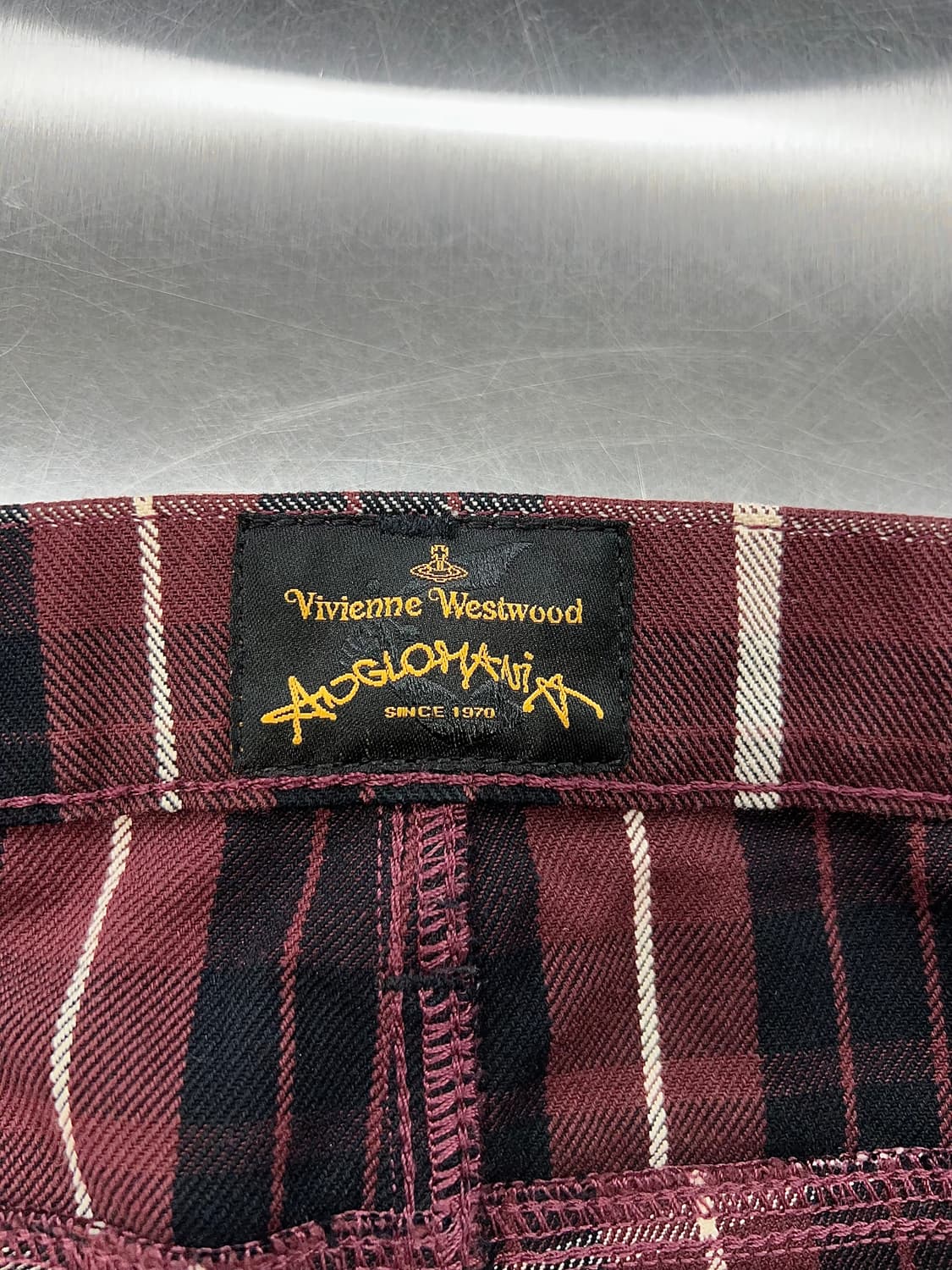 비비안 웨스트우드 앵글로마니아 마드라스 체크 팬츠 상품이미지7