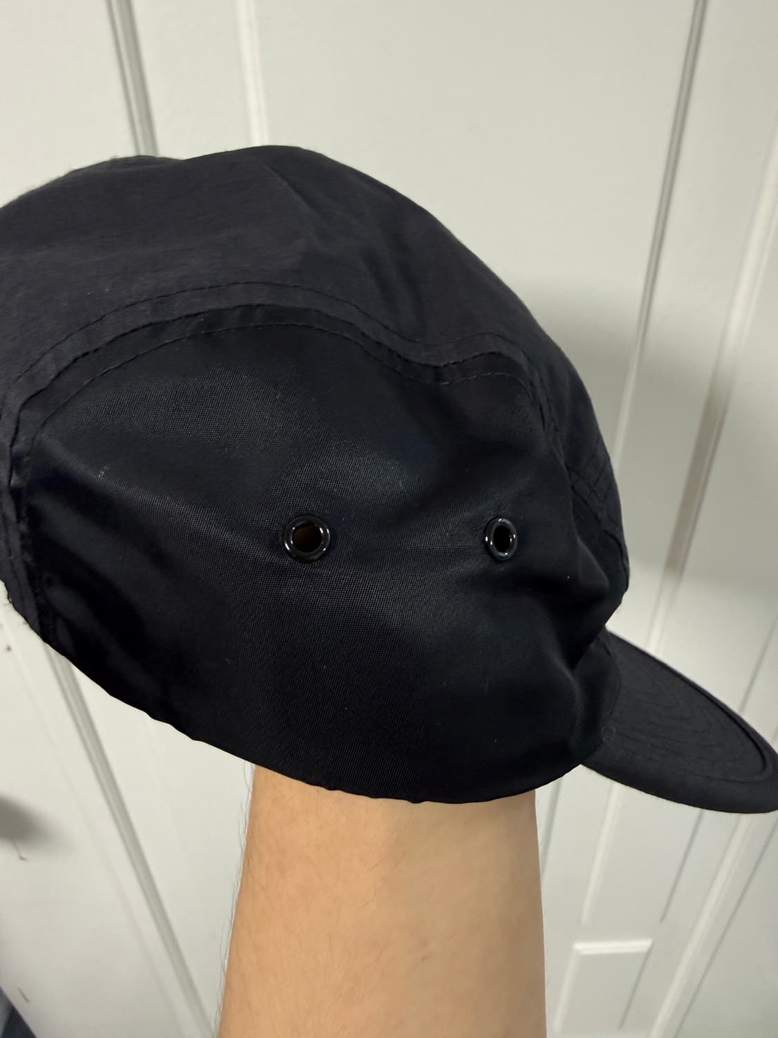 슈프림 캠프캡 블랙 왁스드 립스탑 24fw 상품이미지3