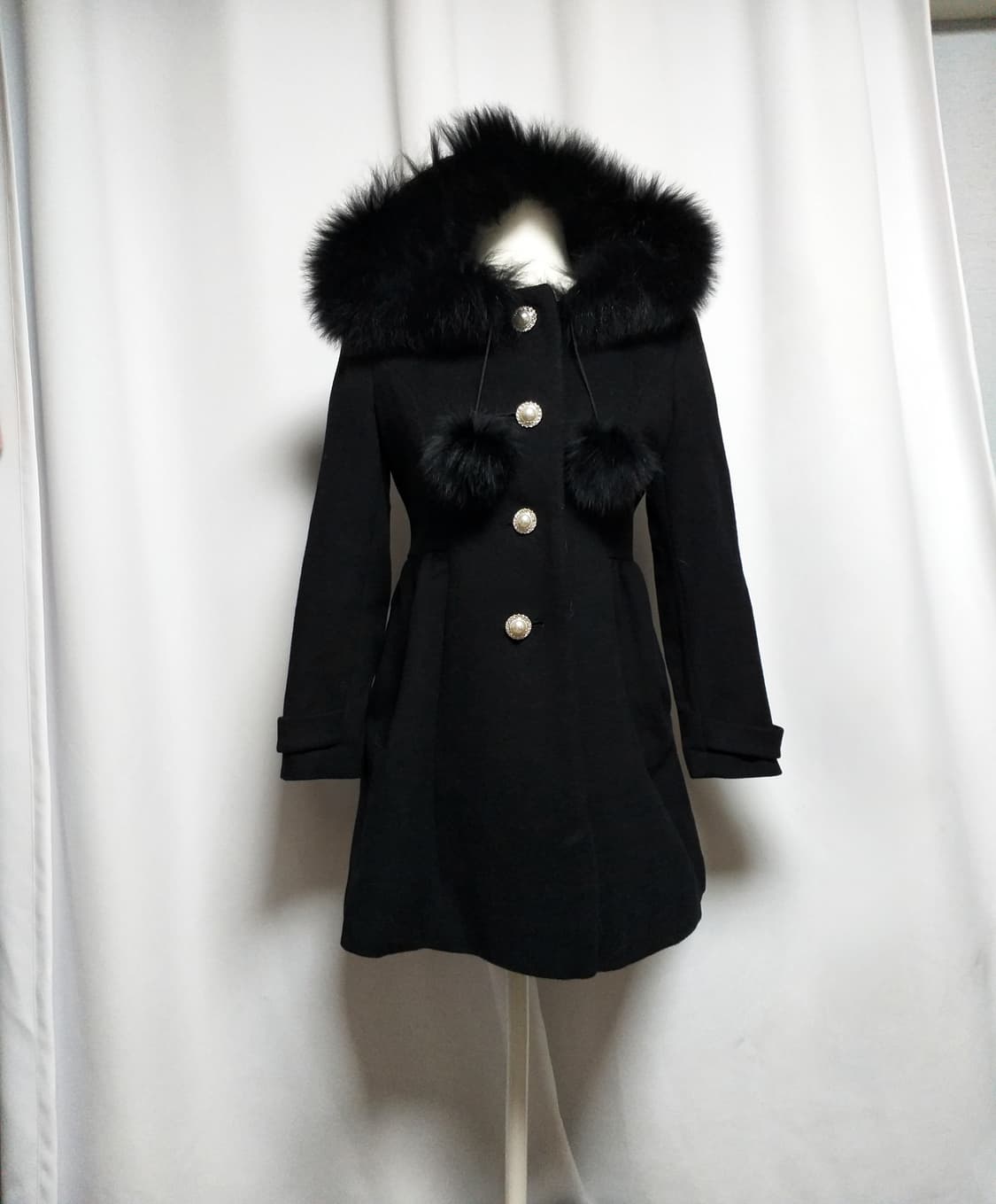 빈티지리본 후드코트 달천 대장y2k히메갸루긱시크 로리타고스펑크 로맨틱일브 상품이미지1