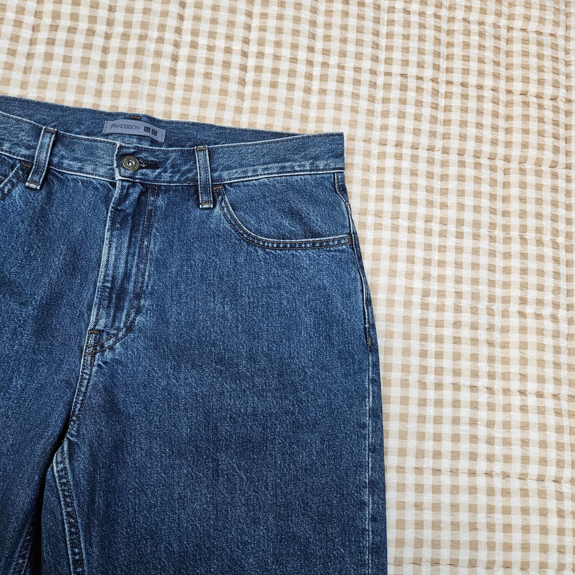 유니클로 와이드 데님 청바지 남자33 상품이미지3