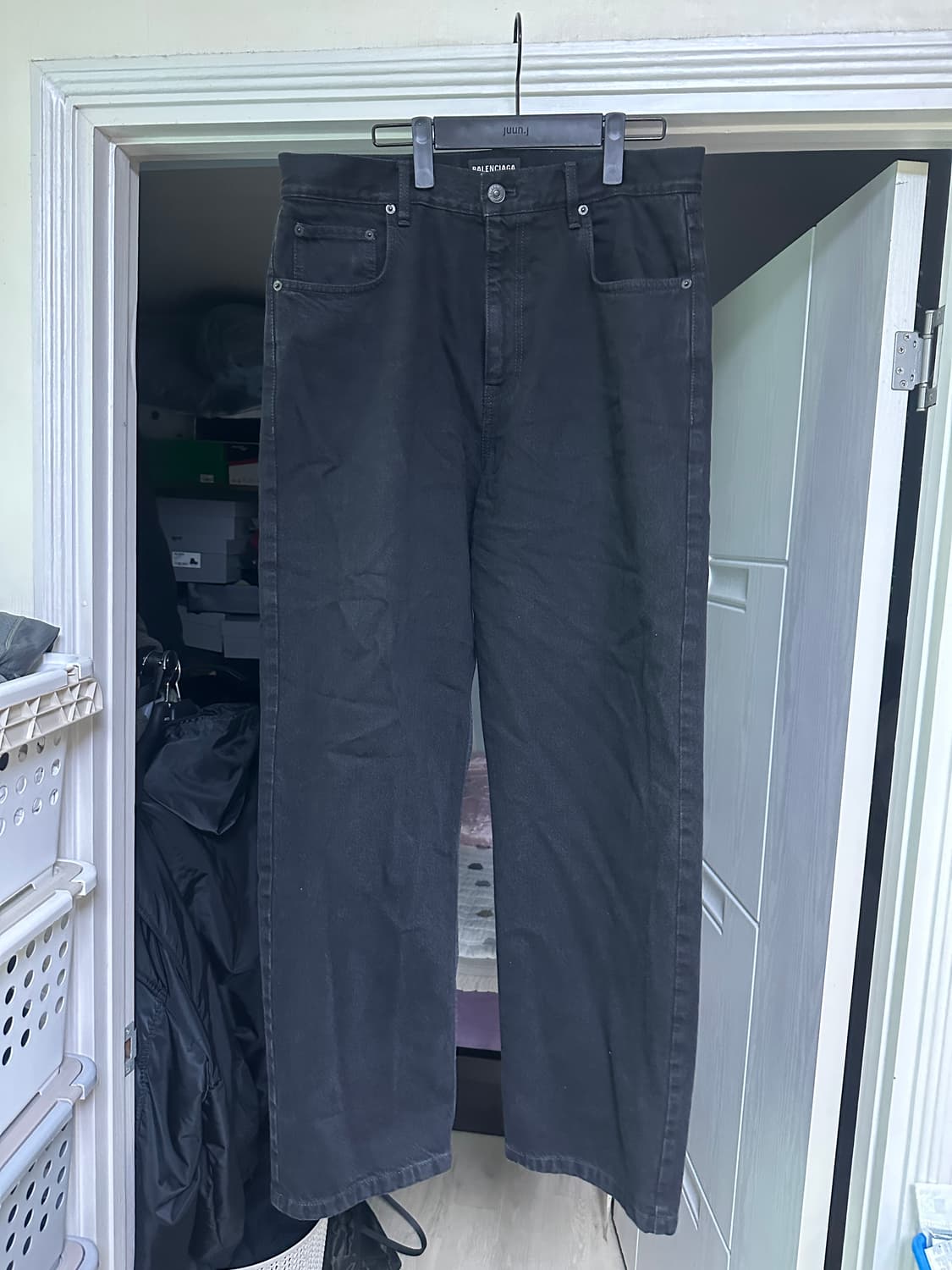 [M] 발렌시아가 유니핏 라지 데님팬츠 상품이미지1