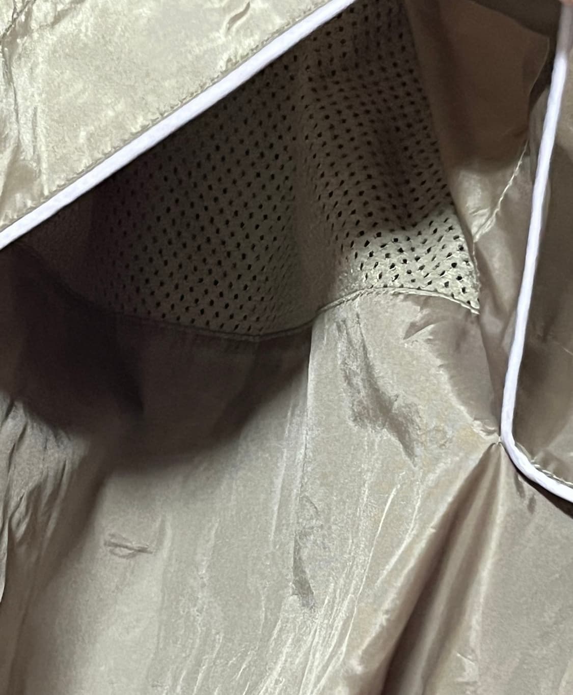 아디다스 올드스쿨 바람막이 L 카키브라운 블랙 배색 상품이미지10