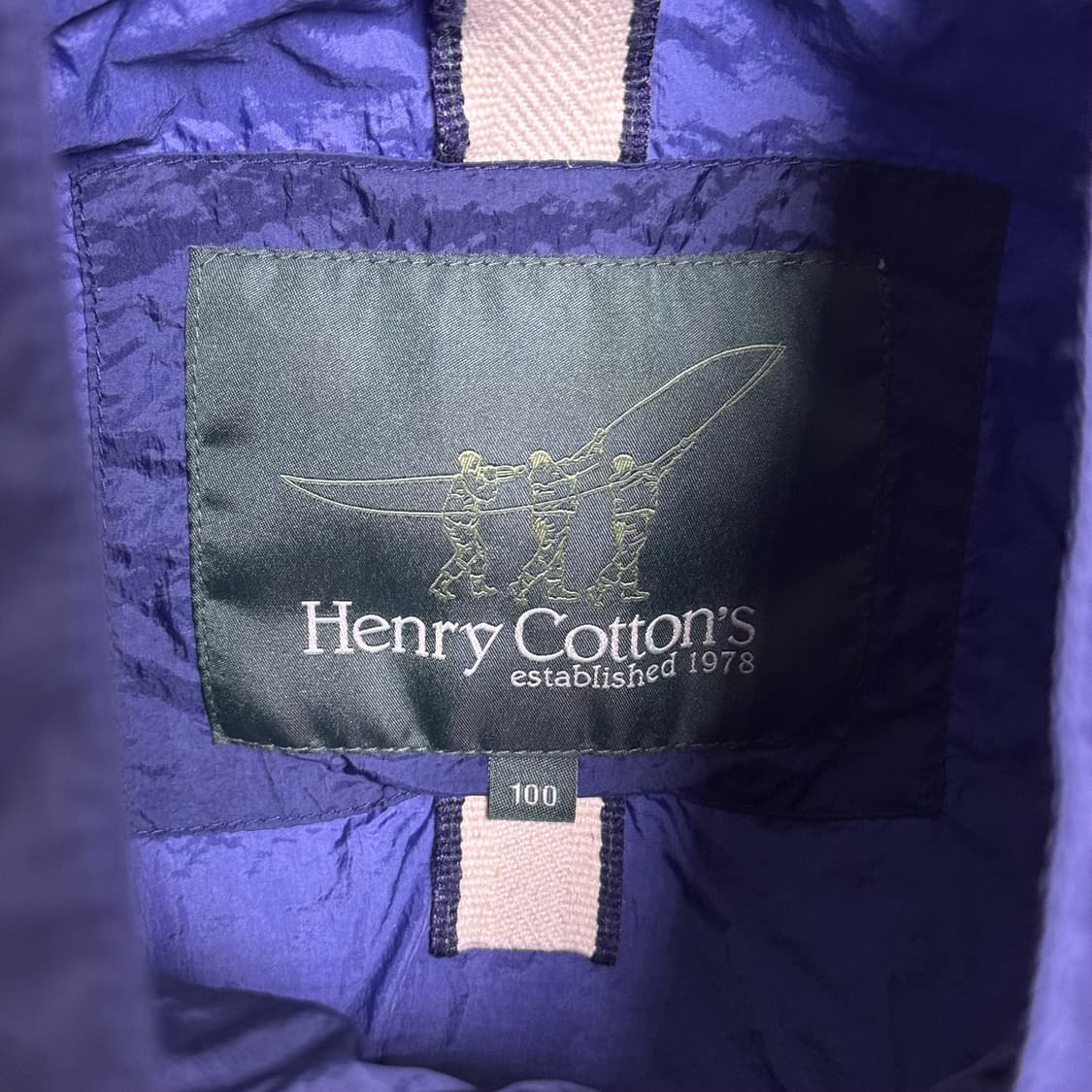 헨리코튼 네이비 바람막이 자켓 100(L) 상품이미지4