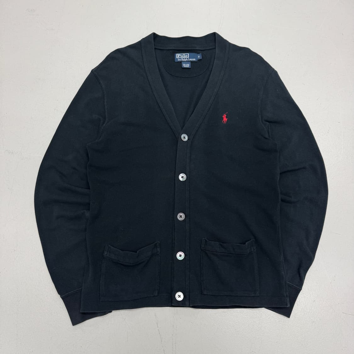 폴로 포니 니트 가디건 블랙 상품이미지2