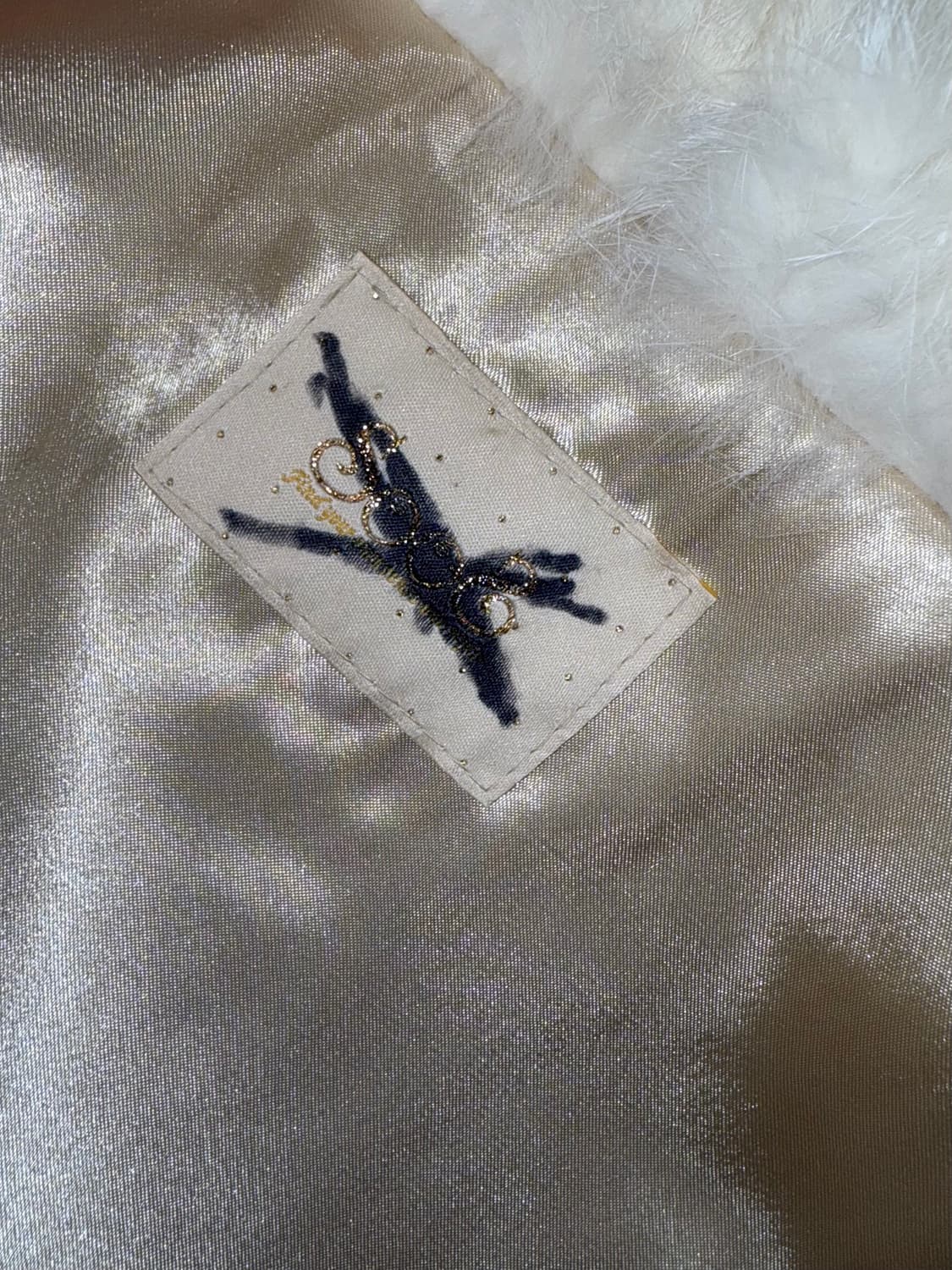 빈티지 아이보리 퍼 자켓 상품이미지5