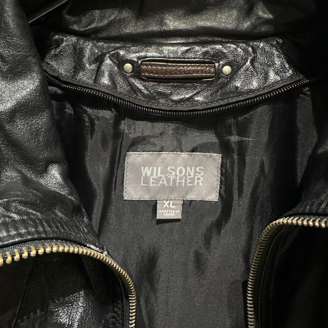 윌슨레더 하이넥 더블레이어 레더자켓 상품이미지8