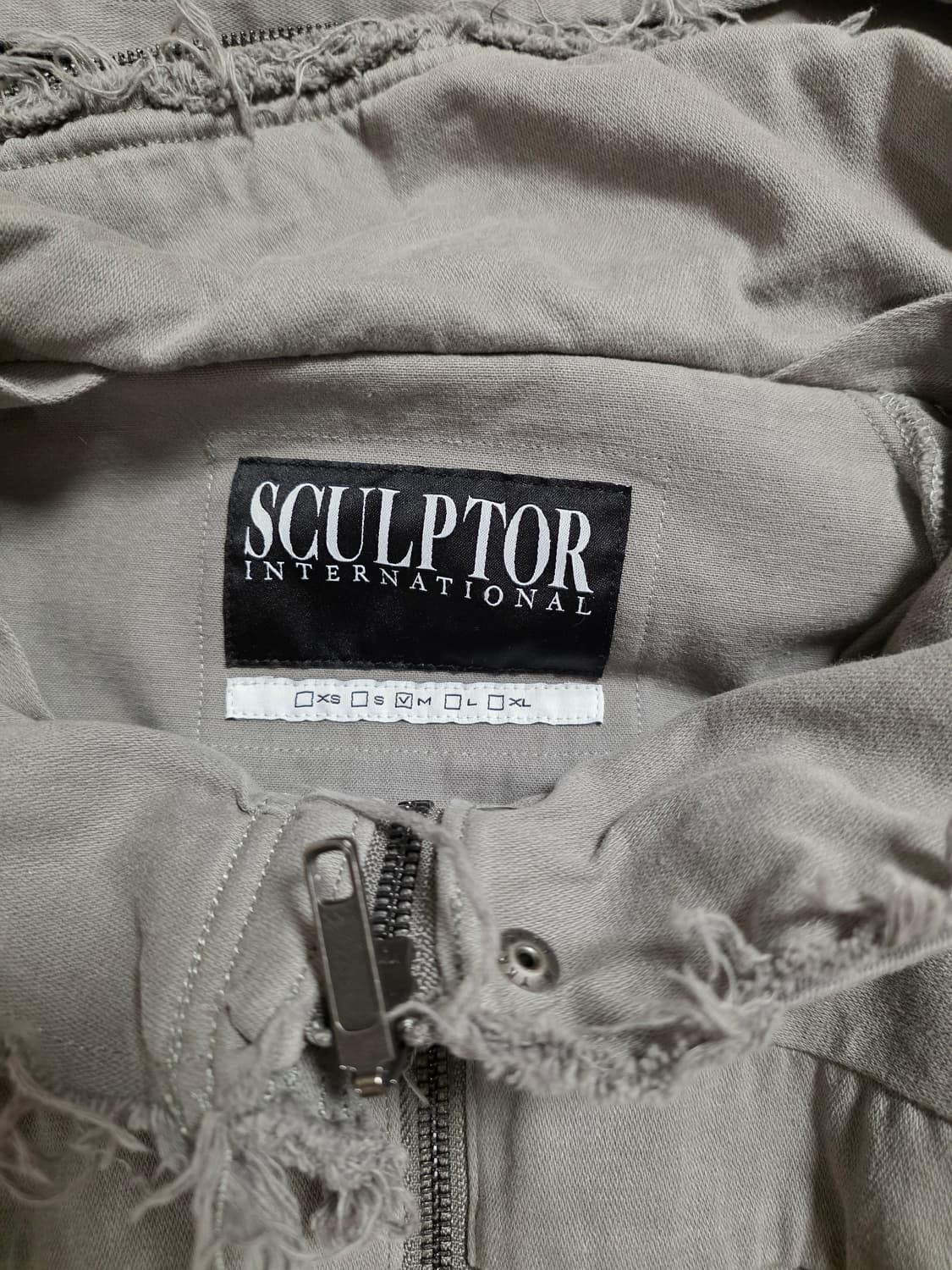 Sculptor Low Edge Cotton Jacket Gray 상품이미지5