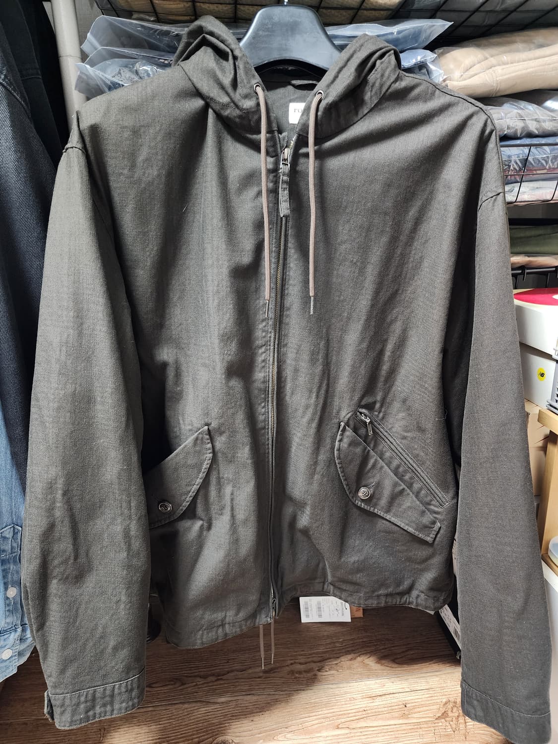 [4] 러프사이드 코튼 힐파카 브라운 플레이드 상품이미지3