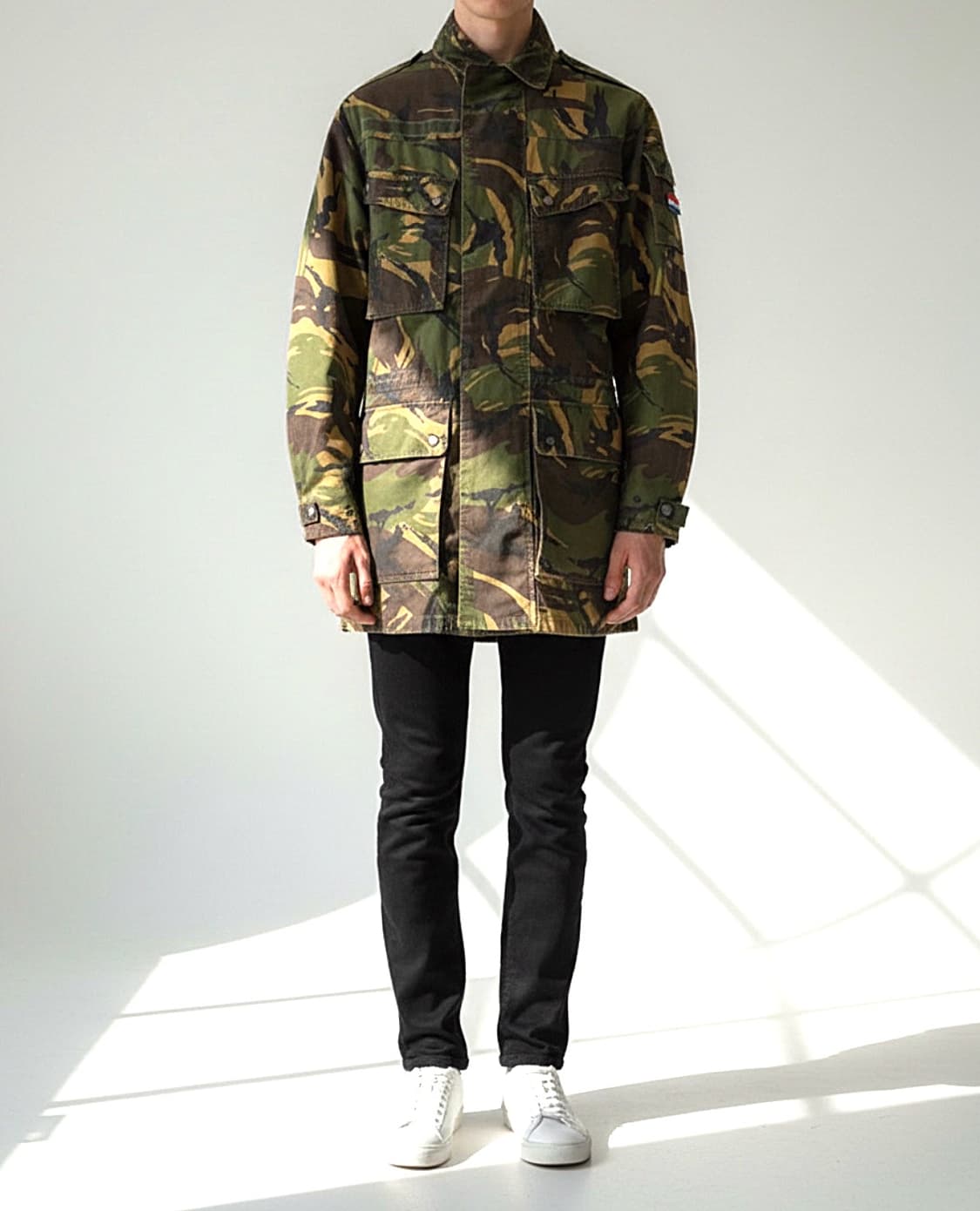 OG 네덜란드군 넘버나인 패턴 필 카모 롱야상 파카 상품이미지1