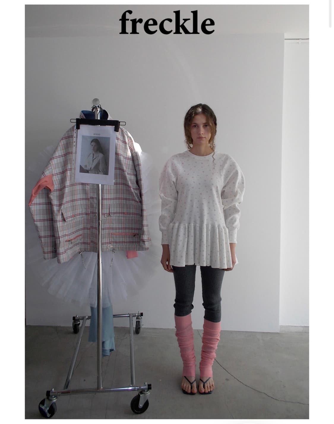 프레클 와플 플레어 드레스 상품이미지1