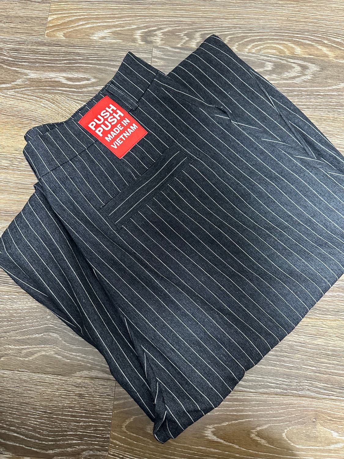 Push Push pinstripe wide pants 상품이미지7