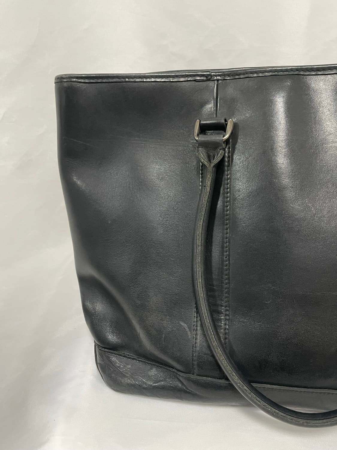 [OS] 엘엘빈 레더 라지 토트백 블랟 상품이미지2