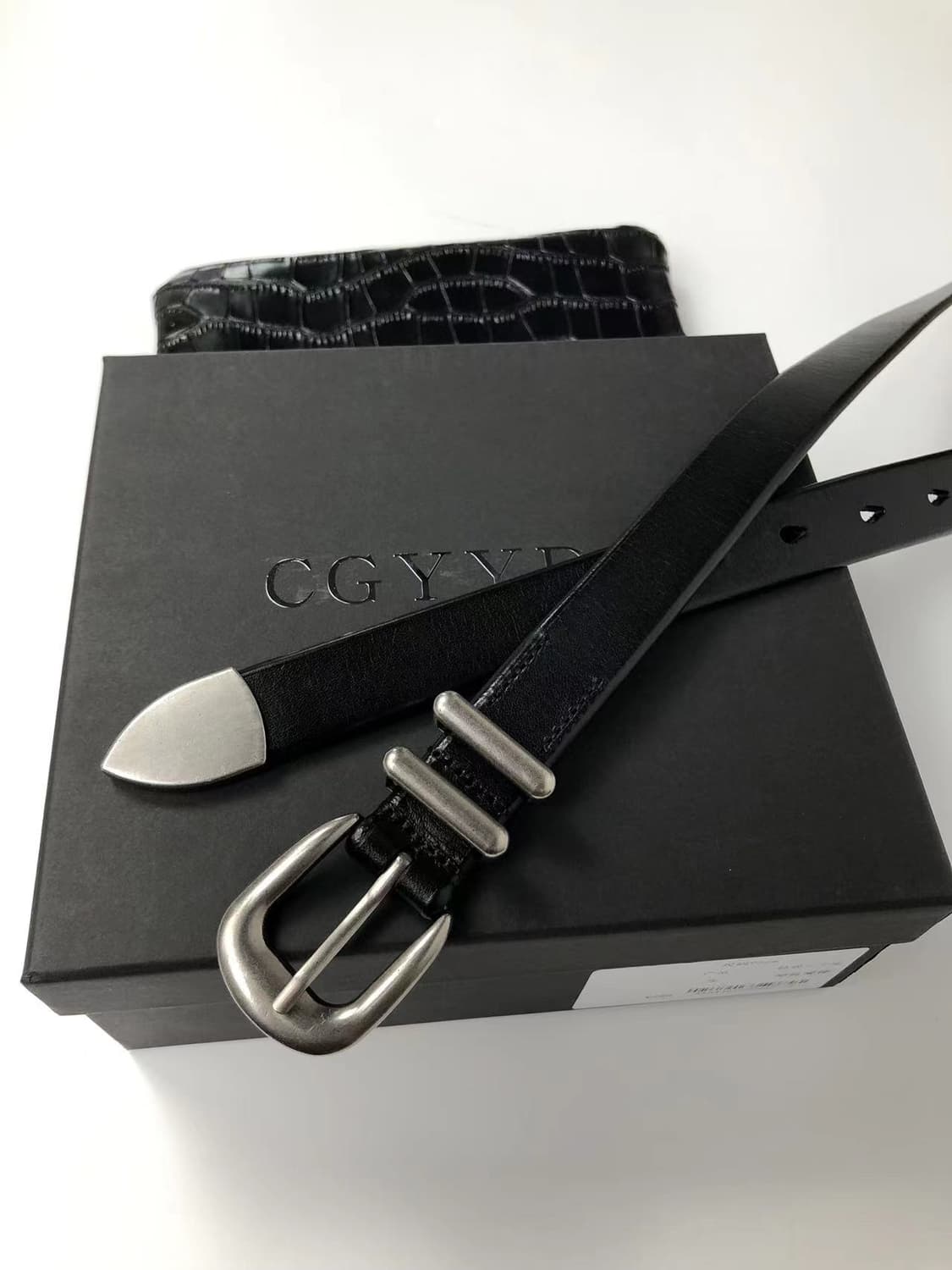 Oldmoney Slim vintage Belt 올드머니가죽벨트 상품이미지3
