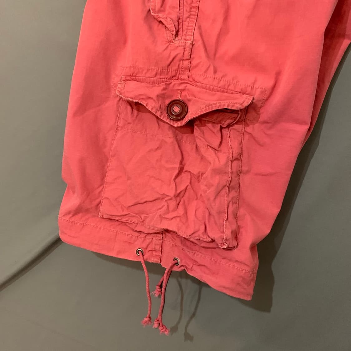 36인치 폴로랄프로렌 가먼트 다잉 워싱 핑크 카고 쇼츠 반바지 상품이미지4