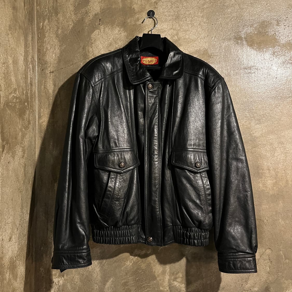 PLANET 드럼다이 가죽 자켓 상품이미지5