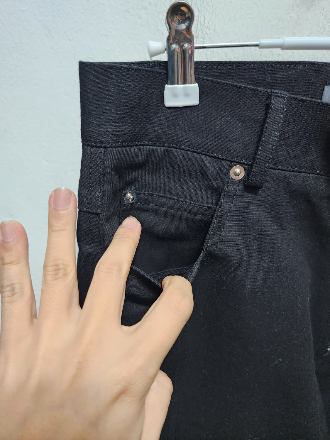 R4 SEOUL ykk지퍼 디테일 블랙 팬츠 상품이미지3