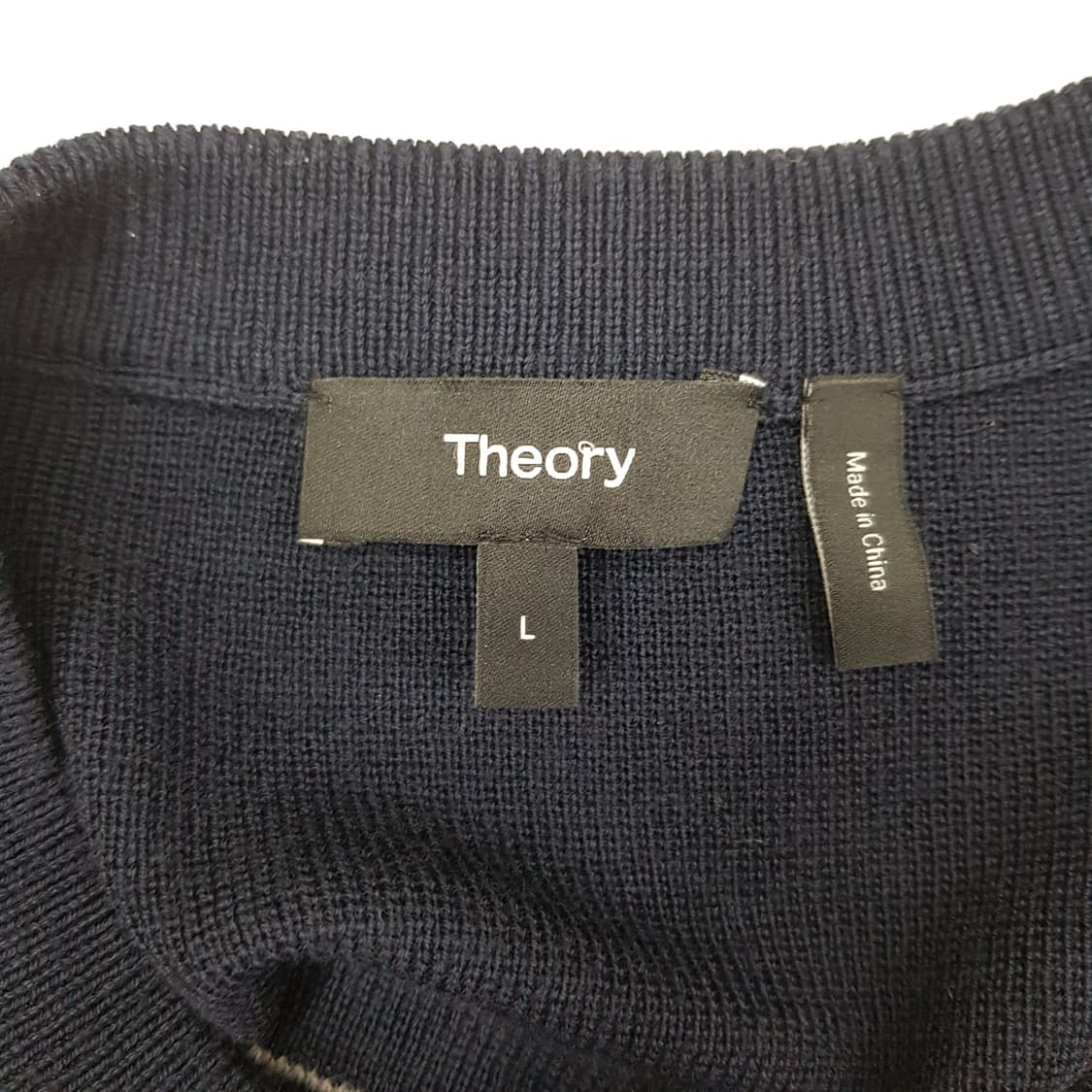 띠어리 THEORY 메리노울 스트라이프 니트 L사이즈 상품이미지4