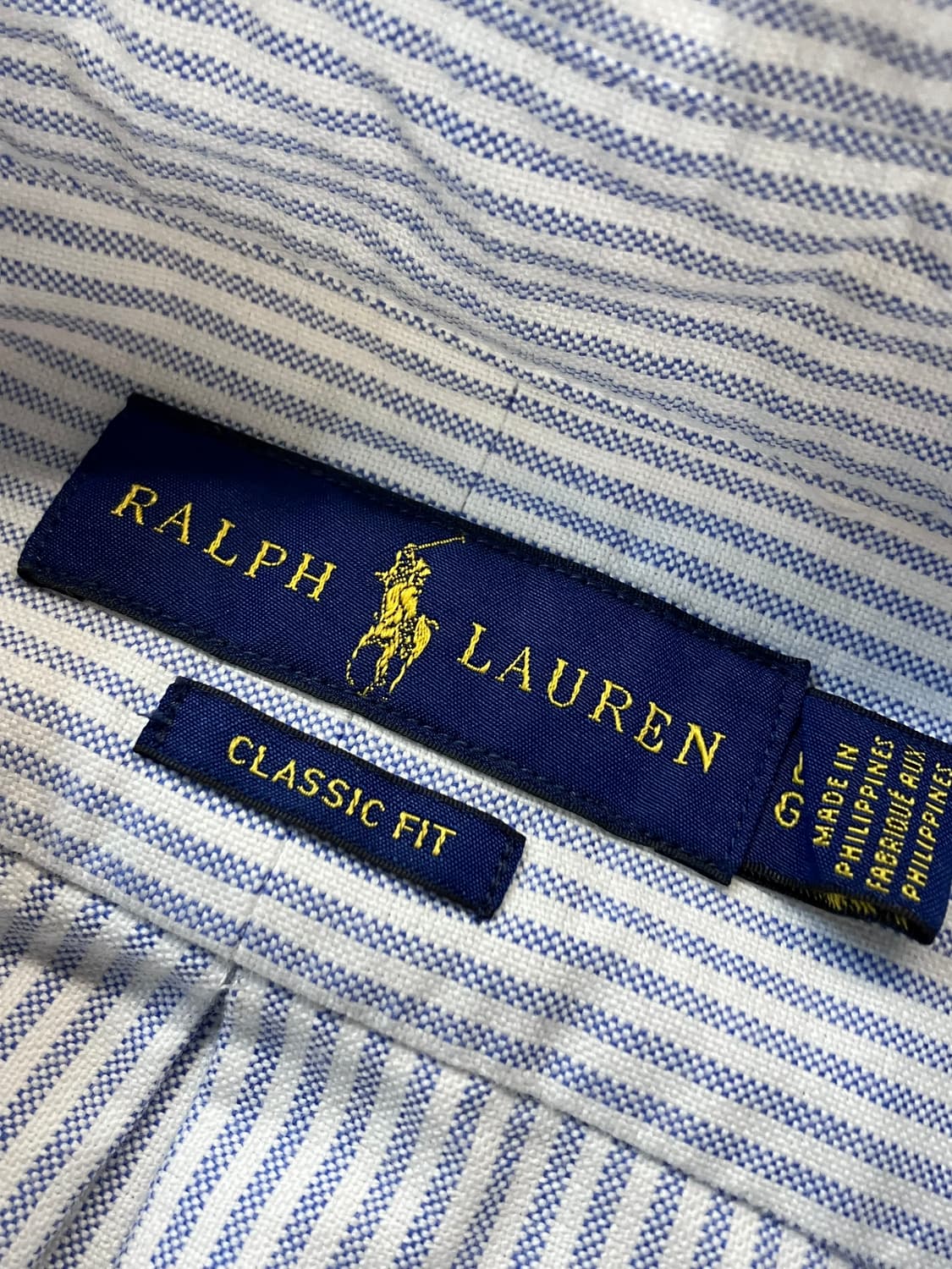 폴로 랄프로렌 스트라이프 셔츠 스카이블루 L  #csz3456  상품이미지6