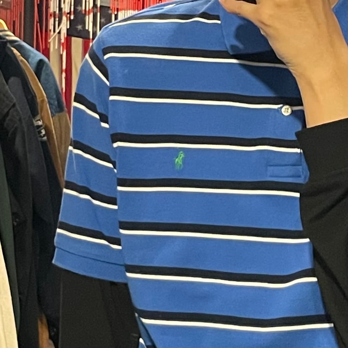 [IM] Polo 폴로 블루 스트라이프 카라 반팔 상품이미지6