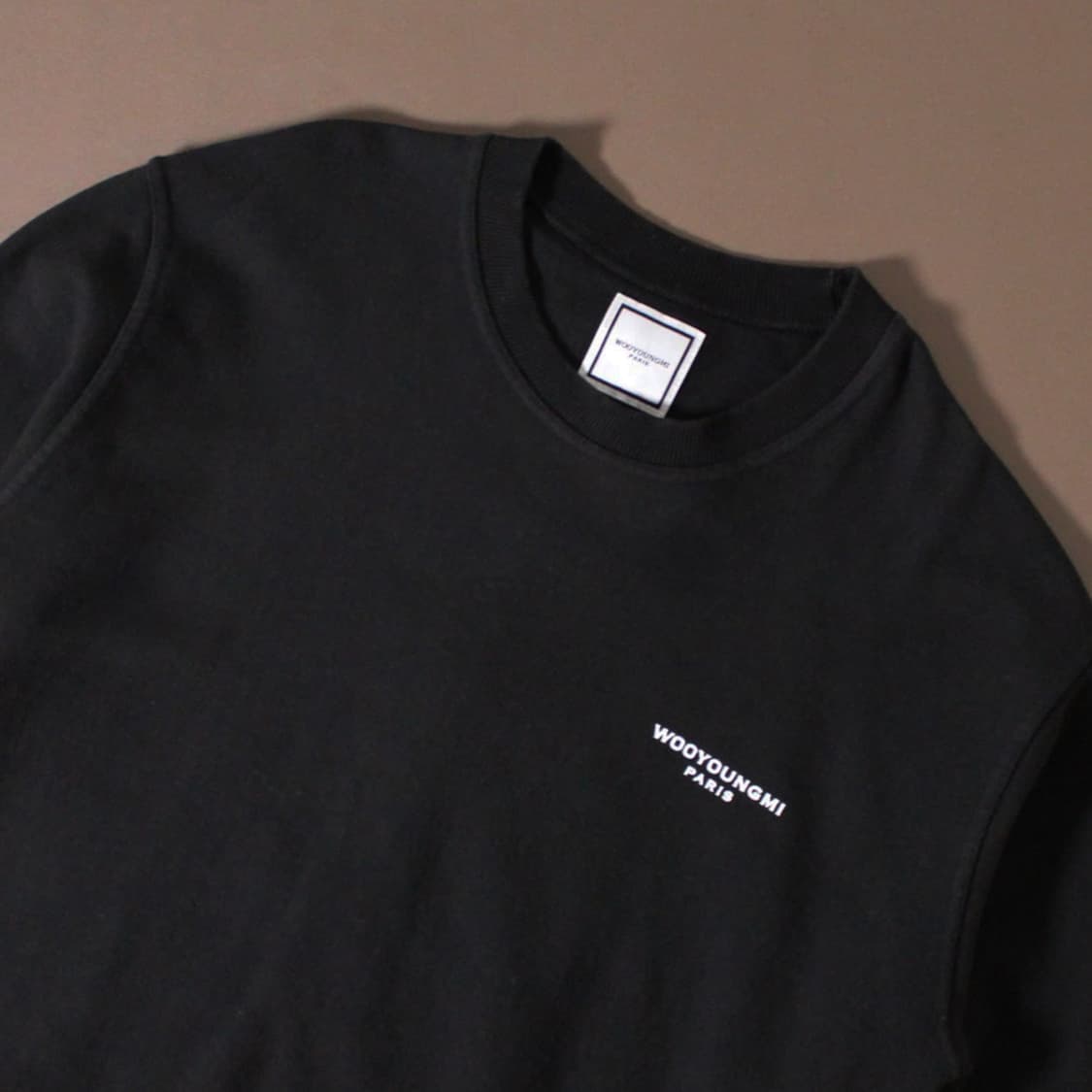 Wooyoungmi 우영미 플라워 기모 블랙 맨투맨 상품이미지4