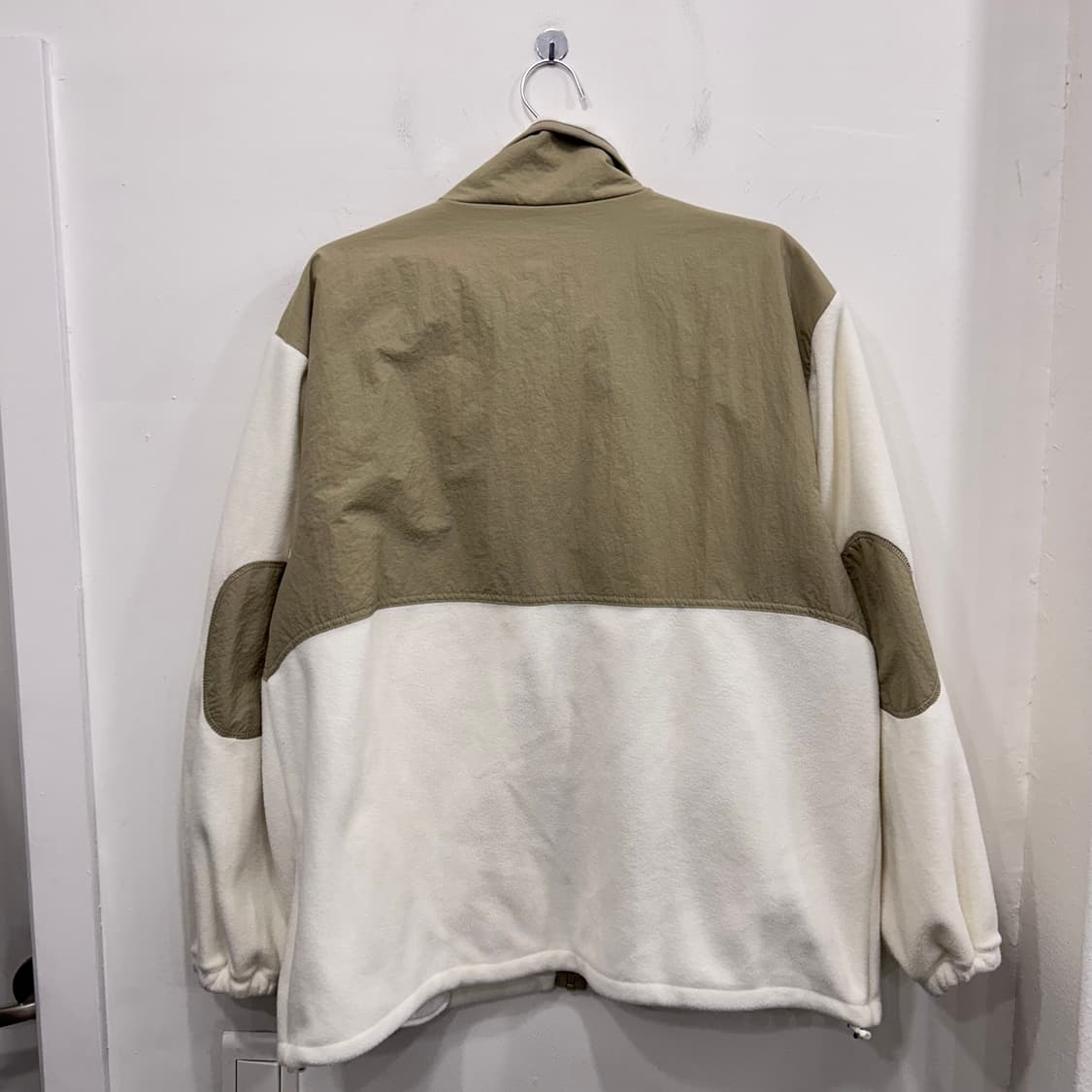 예일 나일론 배색 하이넥 플리스 자켓 상품이미지5