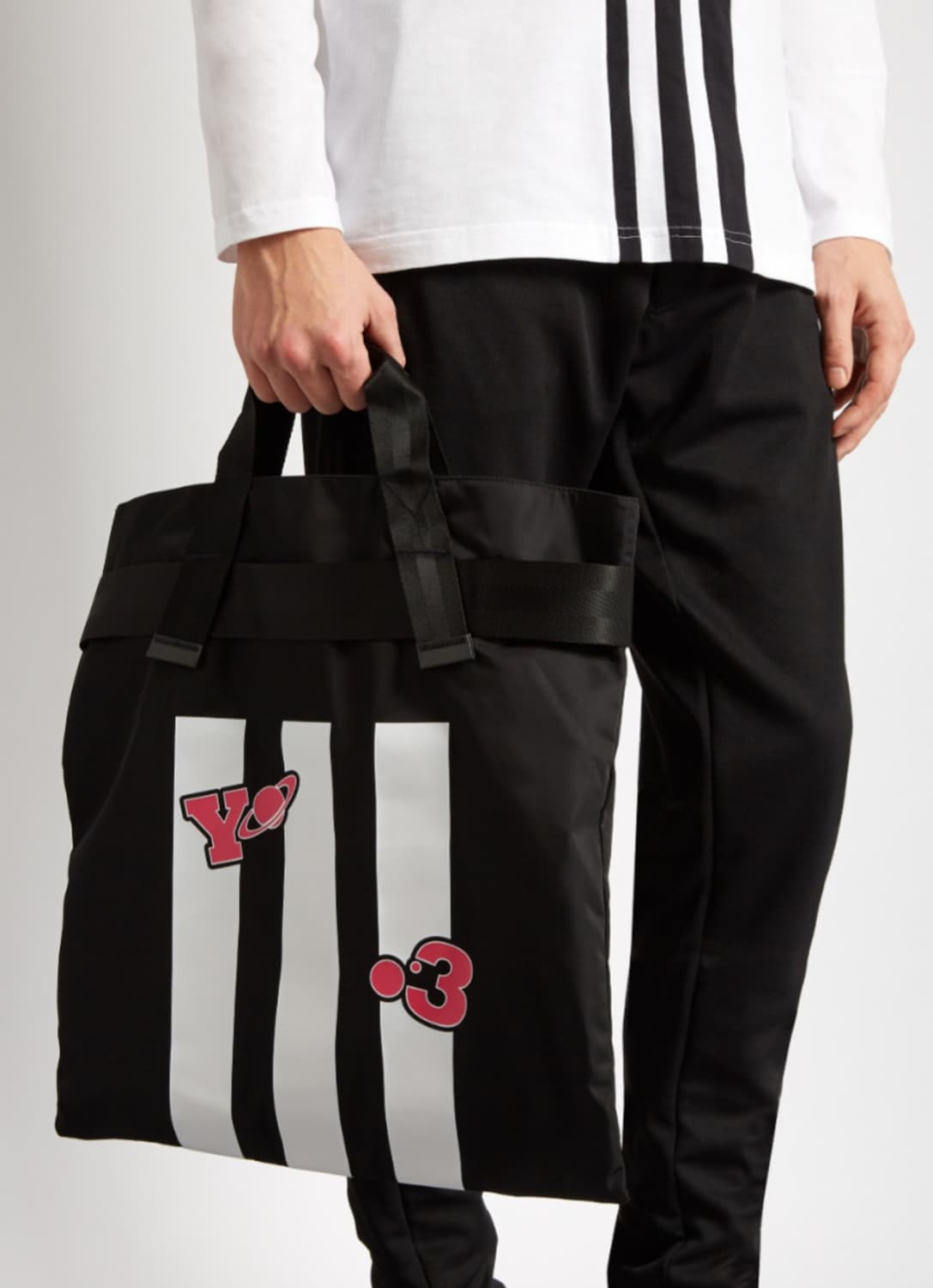 y-3 투웨이 스트라이프 토트백 상품이미지2