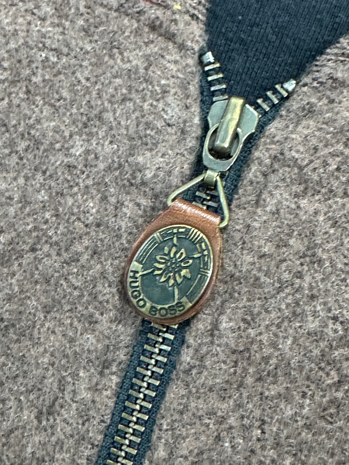 90s HUGO BOSS 울 스웨터 집업 XL 상품이미지5