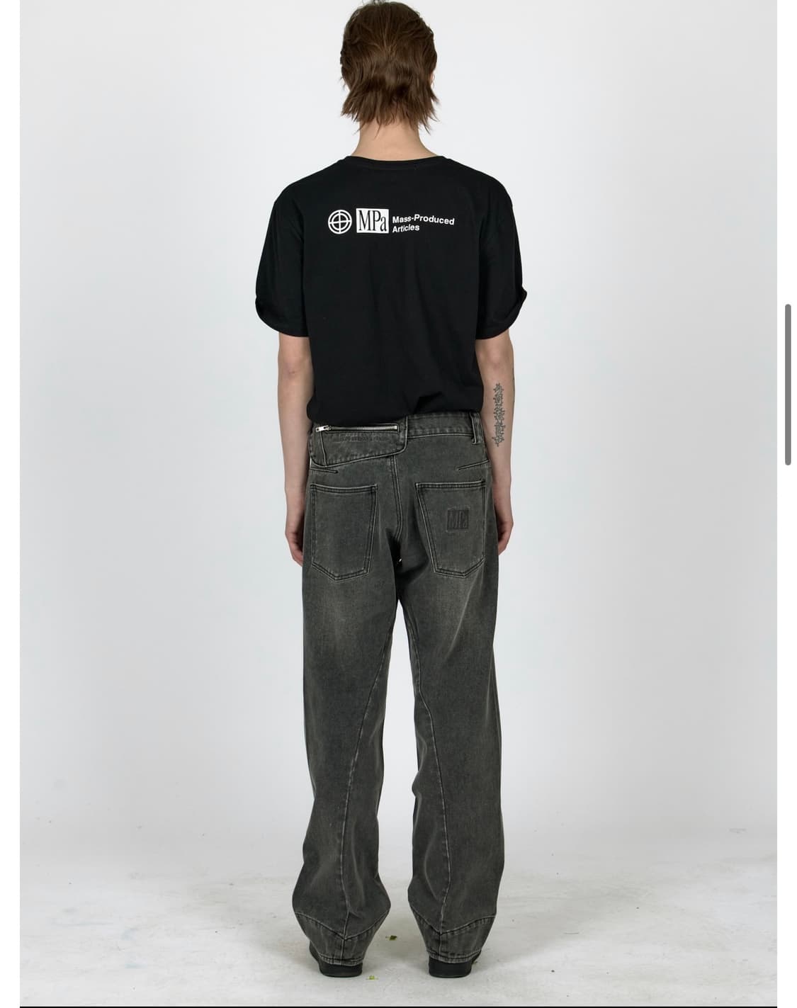 [플라스틱프로덕트] MPa DRIFT DENIM PANTS (GREY) 상품이미지1