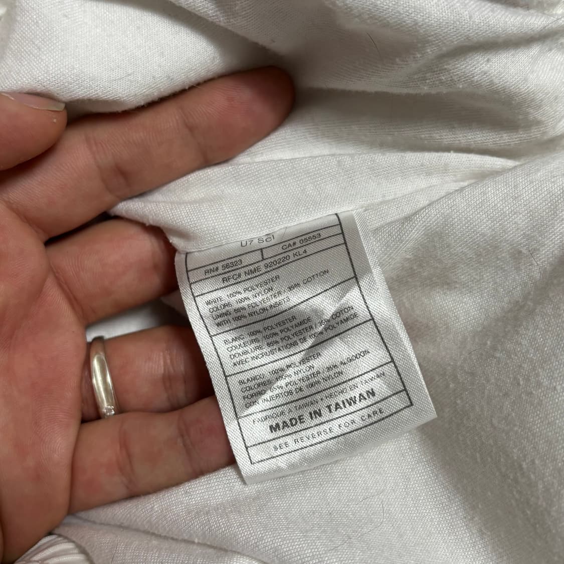 M 나이키 화이트 배색 바람막이 상품이미지5