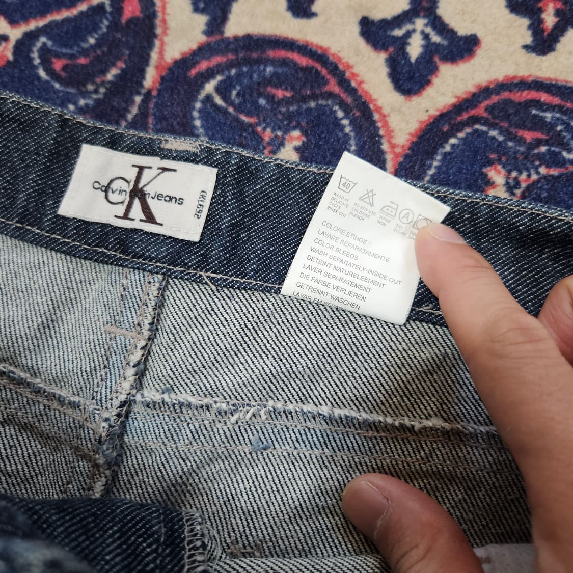 켈빈클라인 y2k 포켓 패치드 데님 미니스커트 28 상품이미지6