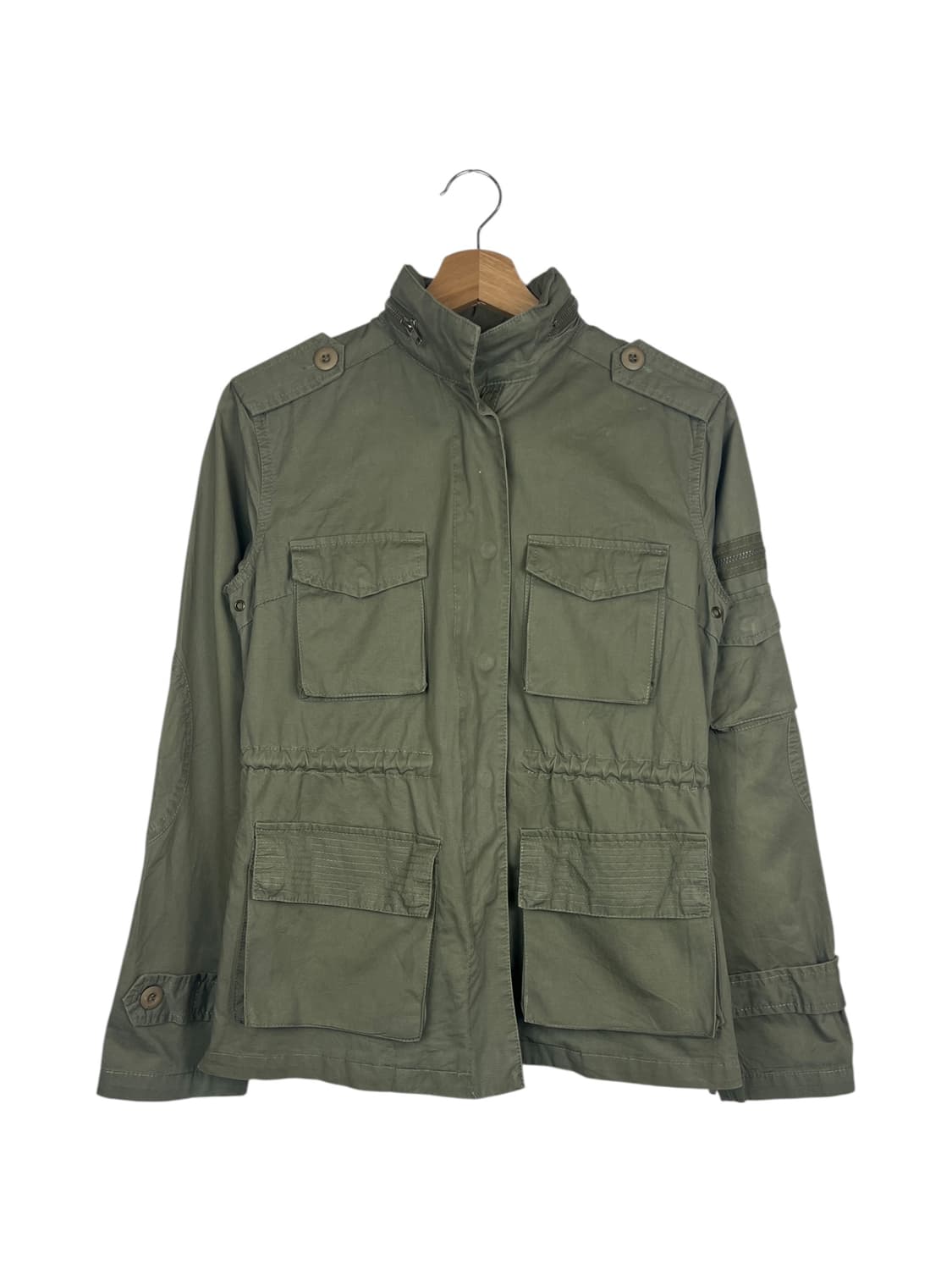 밀리터리 카키 성모마리아 자수 디테일 야상 자켓 M 상품이미지2