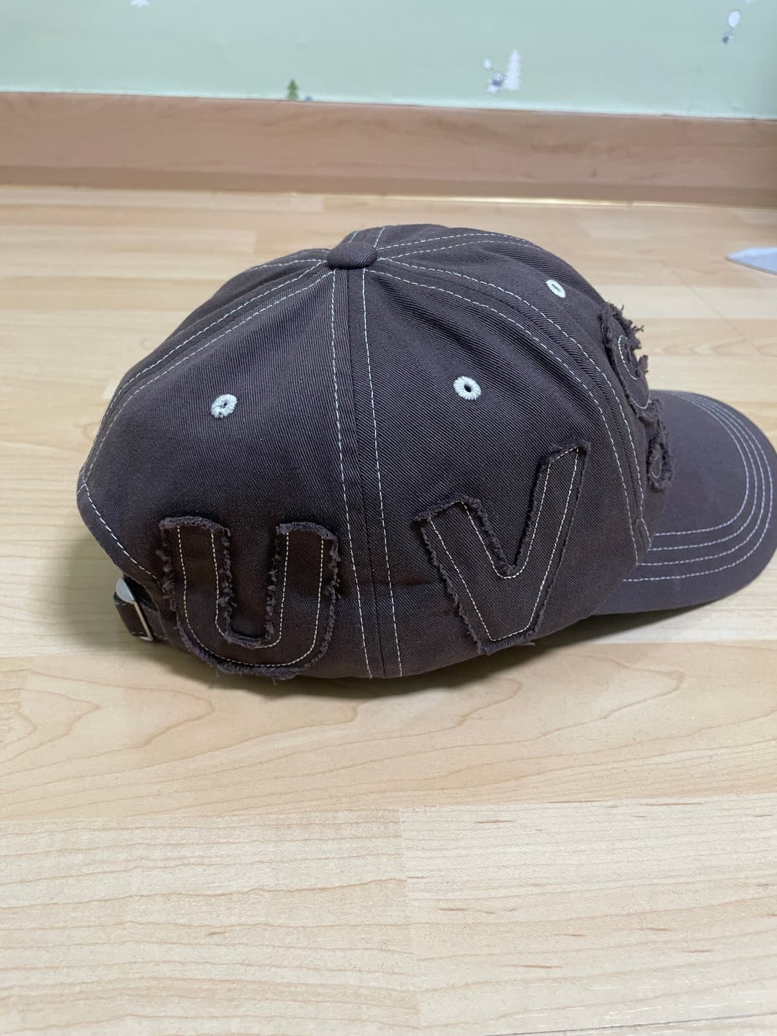 썬러브 볼캡 모자 Cut Off Capital Cap Brown 상품이미지4