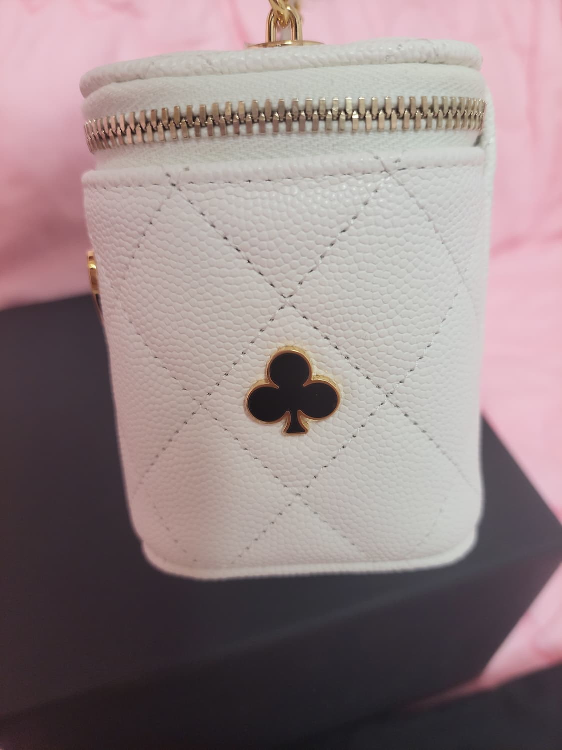 정품)급처미사용새상품!샤넬 캐비어 시즌한정판하트 베니티가방크로스코스메틱백 상품이미지7