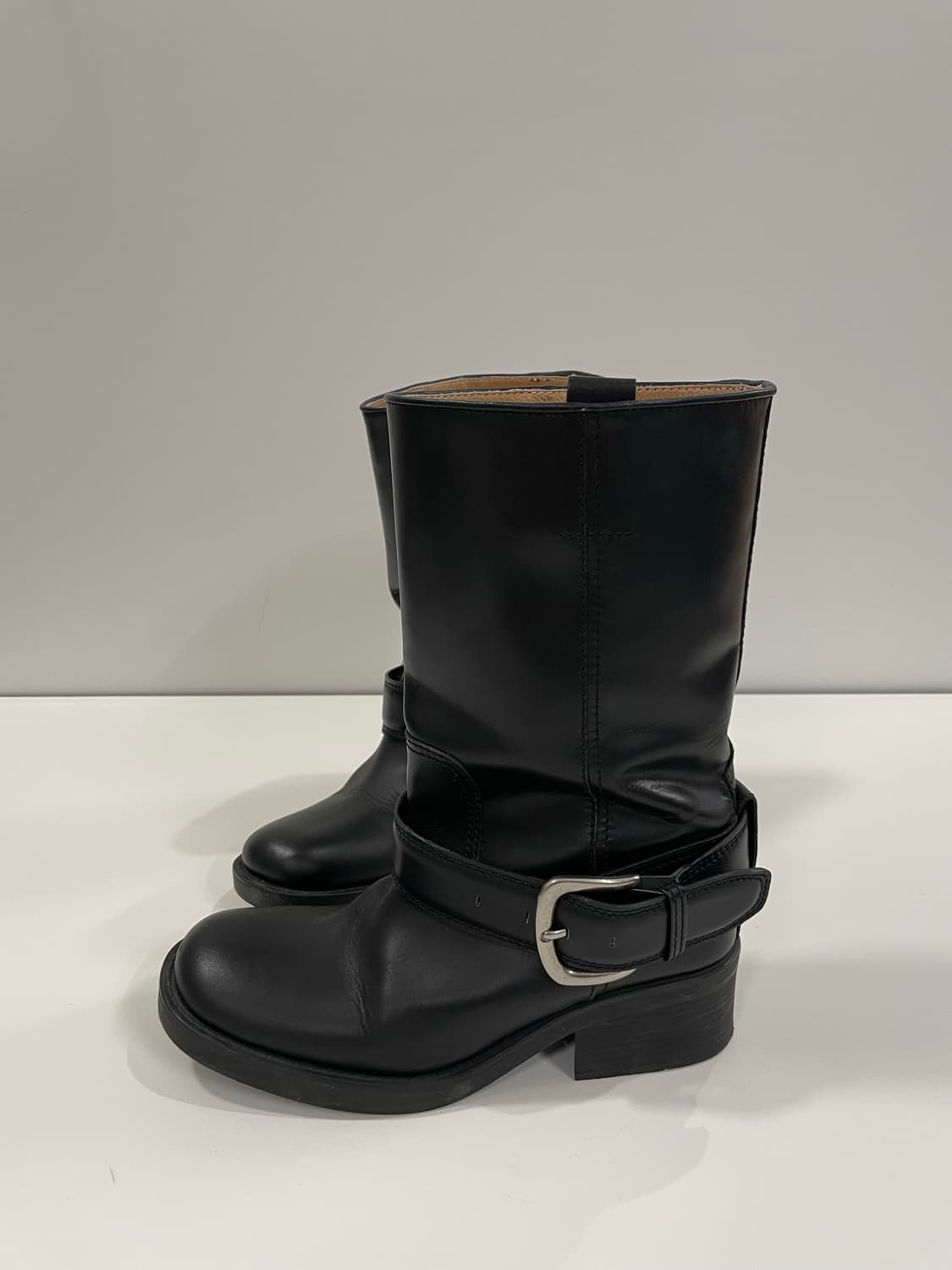 아카이브앱크 x 다샤 버클부츠 245-250 블랙 판매 상품이미지2