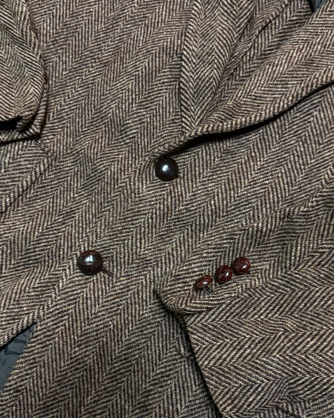 60-70‘s 해리스트위드 헤링본 트위드 울 자켓 41 상품이미지3