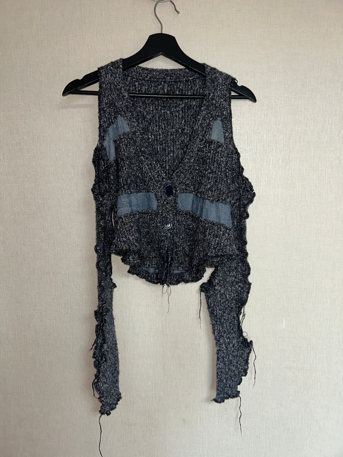 미스테리어스호텔 데미지 니트 가디건 상품이미지1