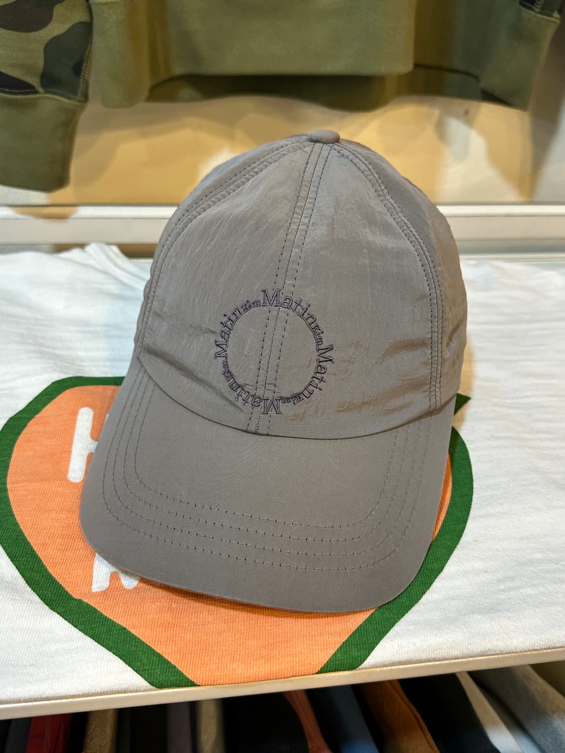 마뗑킴 크리스프 로고 볼캡 실버 상품이미지2